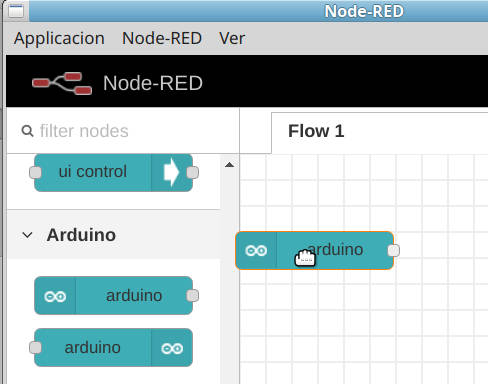 node-red insertar pin arduino